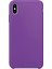 Apple iPhone XS Kılıf Liquid Lansman Silikon Mor 1
