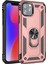 Apple iPhone 11 Pro Max Kılıf Military Ring Holder Rose Gold 2