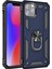 Apple iPhone 11 Pro Max Kılıf Military Ring Holder Lacivert 2