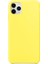 Apple iPhone 11 Pro Kılıf Liquid Lansman Silikon Sarı 1