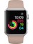 Apple Watch Seri 7/6/SE/5/4 Silikon Spor Kordon 44mm 42mm 45mm Uyumlu Beyaz 2