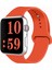 Apple Watch Seri 7/6/SE/5/4 Silikon Spor Kordon 44mm 42mm 45mm Uyumlu Koyu Turuncu 1