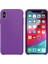 Apple iPhone XS Kılıf Liquid Lansman Silikon Mor 2