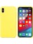 Apple iPhone X Kılıf Liquid Lansman Silikon Sarı 2