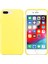 Apple iPhone 7 Plus Kılıf Liquid Lansman Silikon Sarı 2