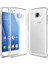 Samsung Galaxy C7 Silikon Kılıf Şeffaf + Cam Ekran Koruyucu Şeffaf 1