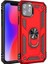Apple iPhone 11 Pro Kılıf Çift Katmanlı Yüzüklü Manyetik Vega Arka Kapak Kırmızı 1
