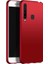 Samsung Galaxy A9 2018 Premier Mat Esnek Silikon Kılıf + Temperli Cam Kırmızı 2