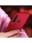 Samsung Galaxy A9 2018 Premier Mat Esnek Silikon Kılıf + Esnek Nano Cam Kırmızı 3