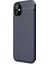 Apple iPhone 11 Kılıf Niss Silikon Deri Görünümlü + Nano Glass Lacivert 1