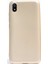 Xiaomi Redmi 7a Kılıf Premier Silikon Esnek Koruma + Nano Glass Gold 1