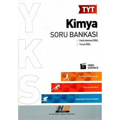 Hız Ve Renk Yayınları Tyt Kimya Soru Bankası - Turan Özel Kitabı
