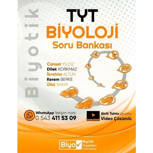 Biyotik Yayınları Tyt Biyoloji Biyotik Soru Bankası - Canset Kitabı