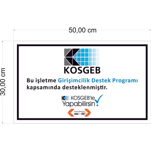 Kosgeb Destek Programi Tabelasi Sticker Fiyati