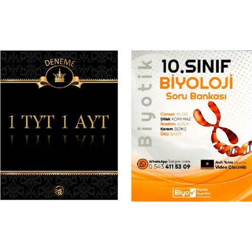 Biyotik 10. Sınıf Biyoloji Soru Bankası + Deneme Kitabı ve Fiyatı