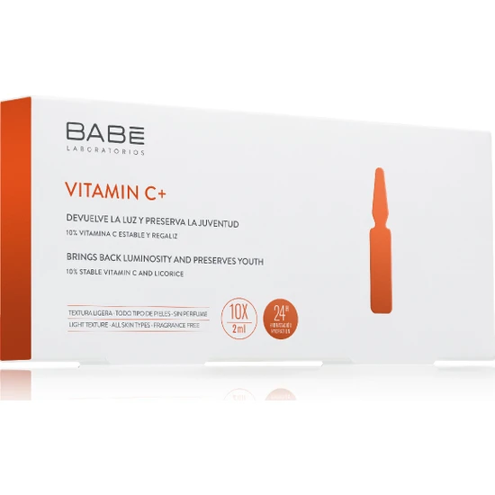 Babe Vitamin C+ Ampul Aydınlatıcı Etkili Konsantre Bakım 10 x 2 ml