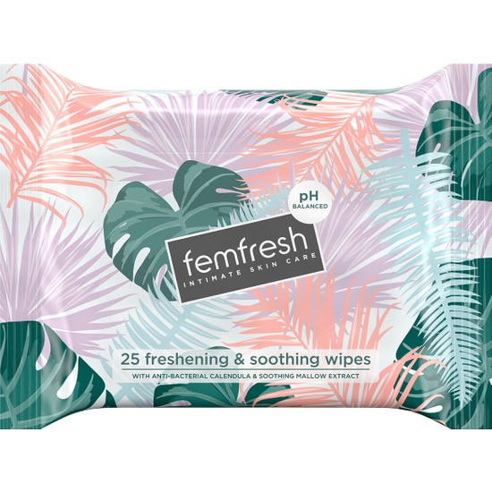 Femfresh Genital Bölge 25'li Islak Mendili - Feminine Freshness Intimate Wipes 25 Piece