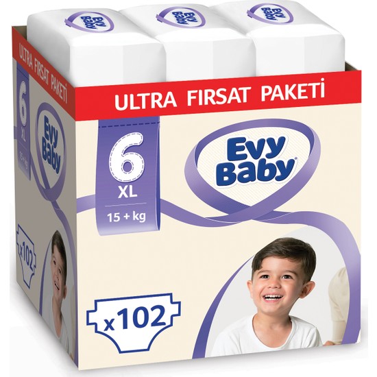 Evy Baby Bebek Bezi 6 Beden Ekstra Large Ultra Fırsat Paketi Fiyatı