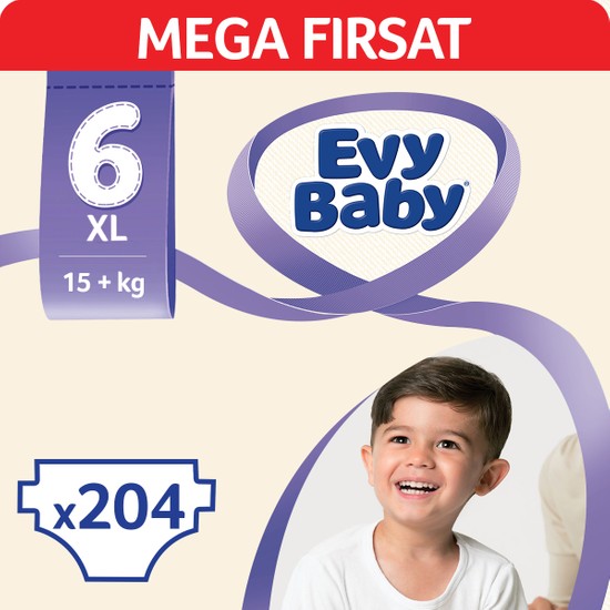 Evy Baby Bebek Bezi 6 Beden Ekstra Large Mega Fırsat Paketi Fiyatı