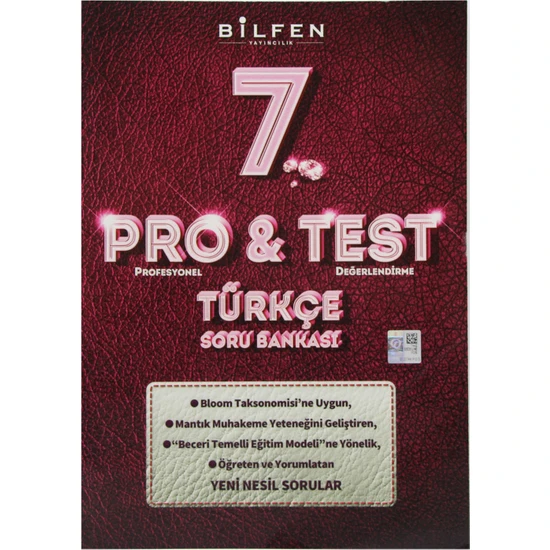 Bilfen Yayınları 7. Sınıf Pro&Test Türkçe Soru Bankası