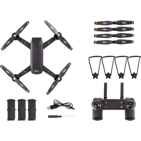 Aden E59S 4K Ultra HD Kamera VPS Sensörlü Drone (3 Bataryalı Set)
