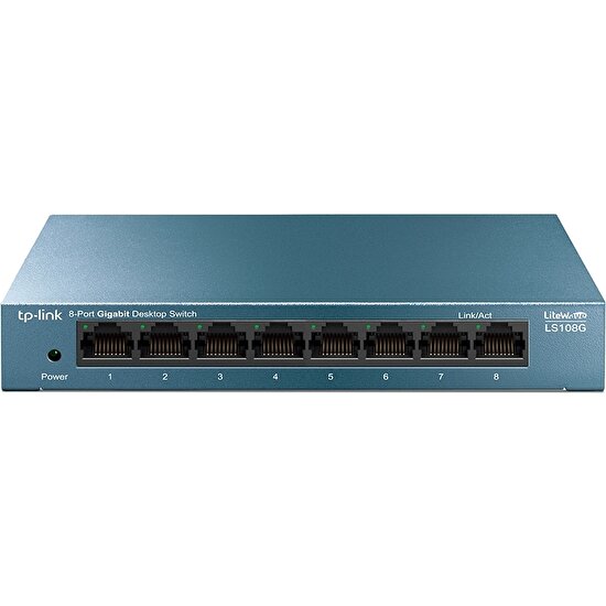 TP-LINK LS108G, 8-Port 10/100/1000Mbps Masaüstü Switch