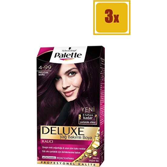 Palette Deluxe 4/99 Patlıcan Moru Saç Boyası