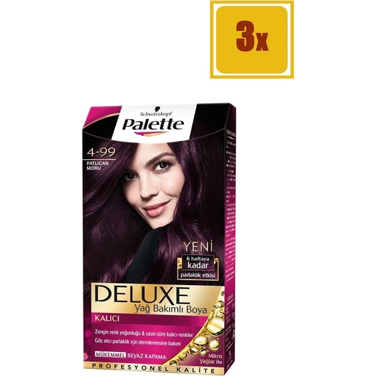 Palette Deluxe 4/99 Patlıcan Moru Saç Boyası