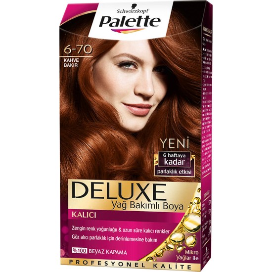 Palette Deluxe 6/70 Kahve Bakır Saç Boyası 3�lü Set Fiyatı