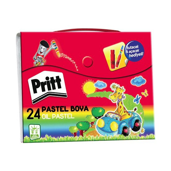 Pritt Pastel Boya 24 Renk Çanta