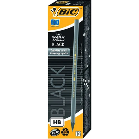Bic Evolution Black HB Kurşun Kalem 12'li Kutu