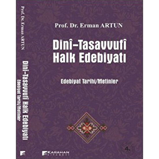 Dini-Tasavvufi Halk Edebiyatı-Erman Artun