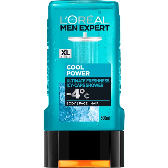 L'Oréal Paris Men Expert Cool Power  Buz Ferahliğinda Duş Jeli 300Ml