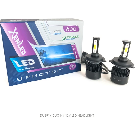 Photon Duo Led Xenon Far Ampulu  H1 / H3 / H4 / H7 / H10 / H11/ H27 / 9005 / 9006