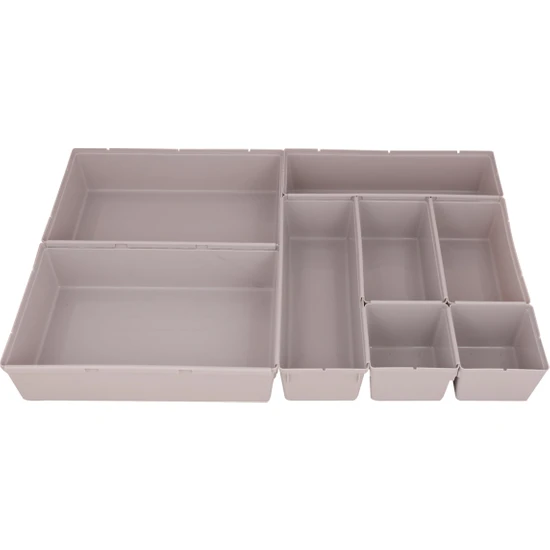 Menzir Plastik 8 Parça Modüler Organizer Çekmece Düzenleyici