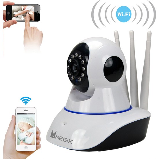 Megix HD 360 Gece Görüşlü WiFi Bebek Güvenli IP Kamera Fiyatı