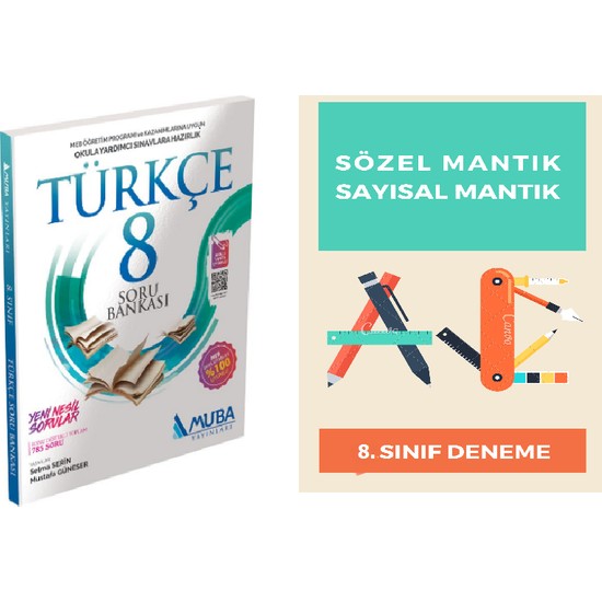 Muba Yayınları 8. Sınıf Türkçe Soru Bankası + Deneme