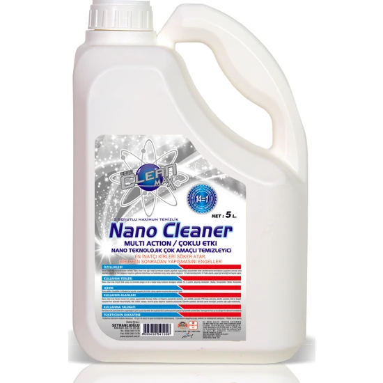 Nano Clean Max  5 Kg Çok Amaçlı Temizleyici Leke Çıkarıcı