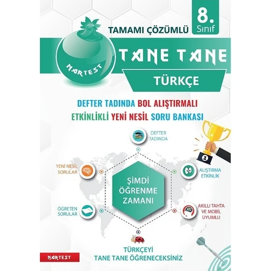 Nartest Yayınevi 8. Sınıf Defter Tadında Tane Tane Türkçe