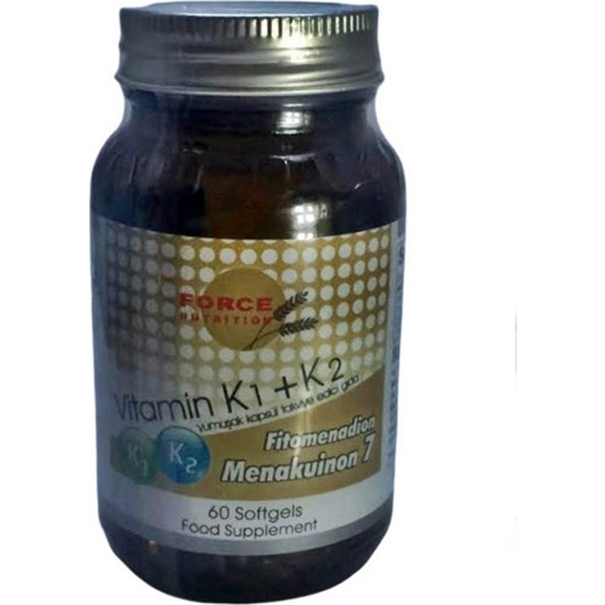 Force Nutrition Vitamin K1 K2 60 Softgels Fiyatı