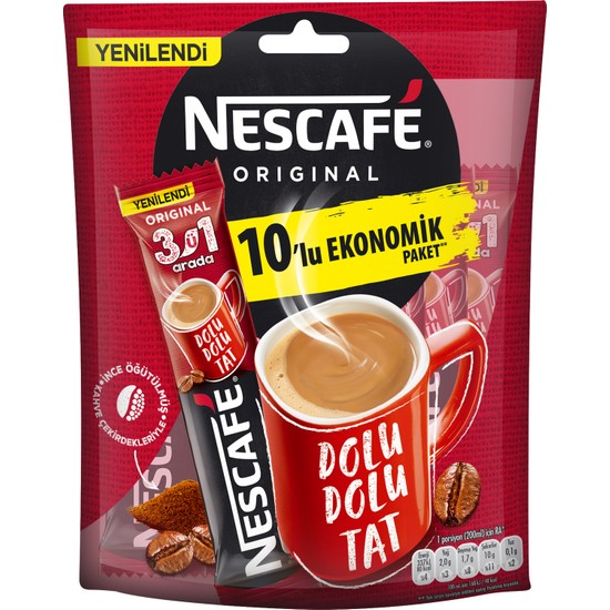 Nescafe 3�ü 1 Arada 10x17,5 gr Fiyatı Taksit Seçenekleri