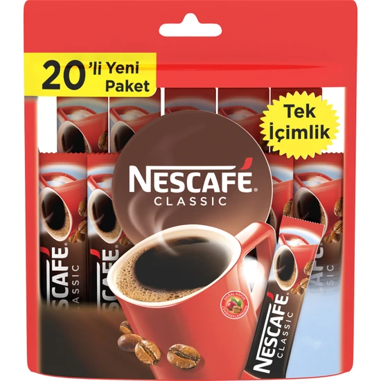 Nescafé Classic Çözünebilir Kahve 20x2gr Çoklu Paket