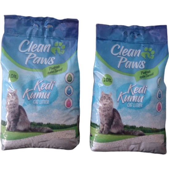 Clean Paws Bentonit Kedi Kumu Kalın 10 l (2 Adet) Fiyatı