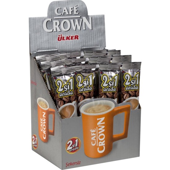 Cafe Crown 2 Si 1 Arada Şekersiz 24X11 gr