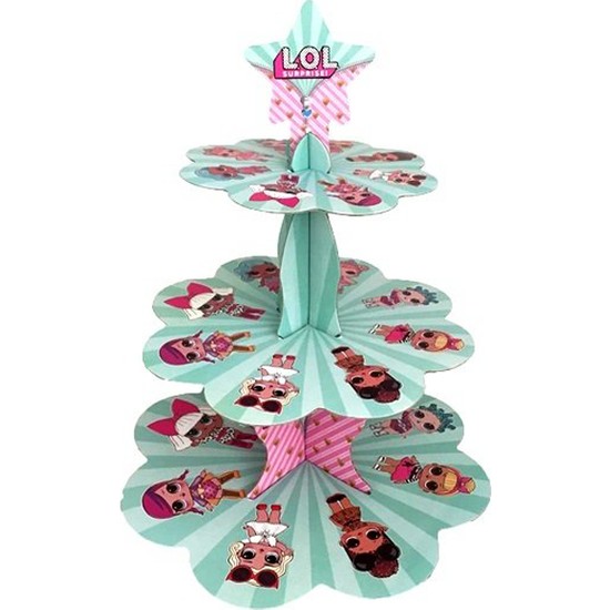 Happy Land Lol Bebek Kek Standı Karton 3 Katlı Fiyatı
