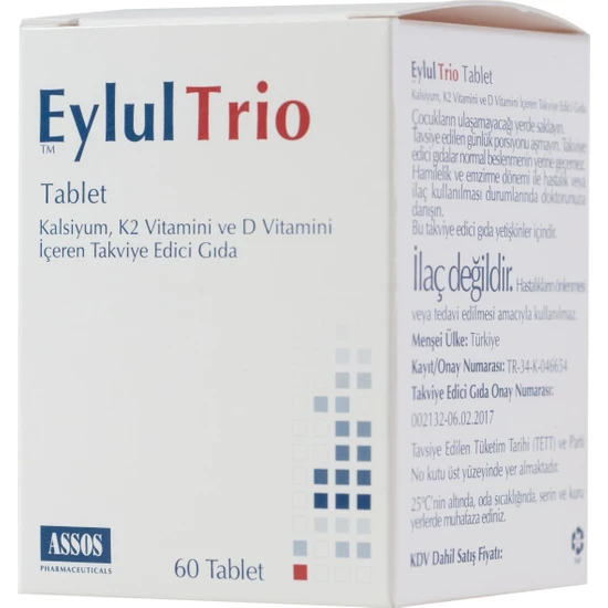 Eylul Trio 60 Tablet ASS011344