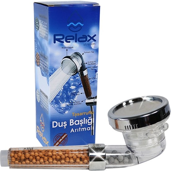 Relax Stream Pro 3 Kademeli %50 Su Tasarruflu Duş Başlığı Kokulu ve Arıtmalı Duş Başlığı