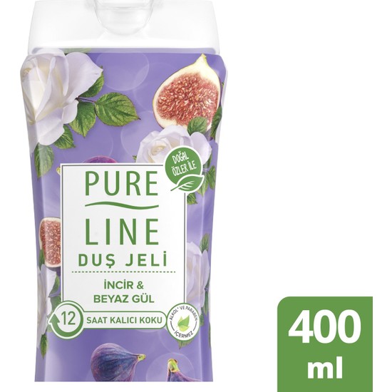 Pure Line İncir & Beyaz Gül Duş Jeli 400 ML
