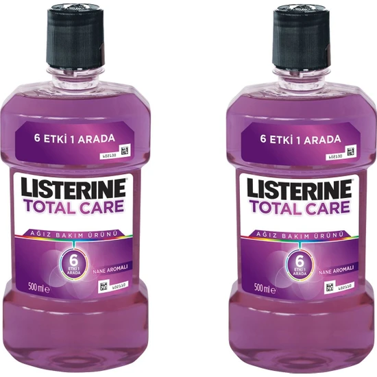 Listerine Total Care Ağız Bakım Suyu 500 ml x2'li