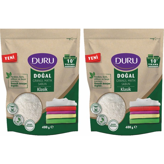 Duru Doğal Granül Matik Sabun 400 gr x 2 Adet Fiyatı